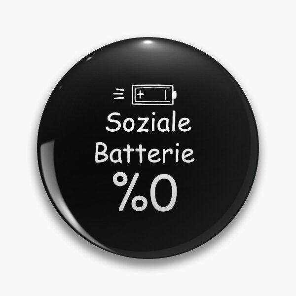 Item preview, Soziale Batterie 0% – Lustiger Spruch für Introvertierte Deutsch Design designed and sold by Oblivyum.