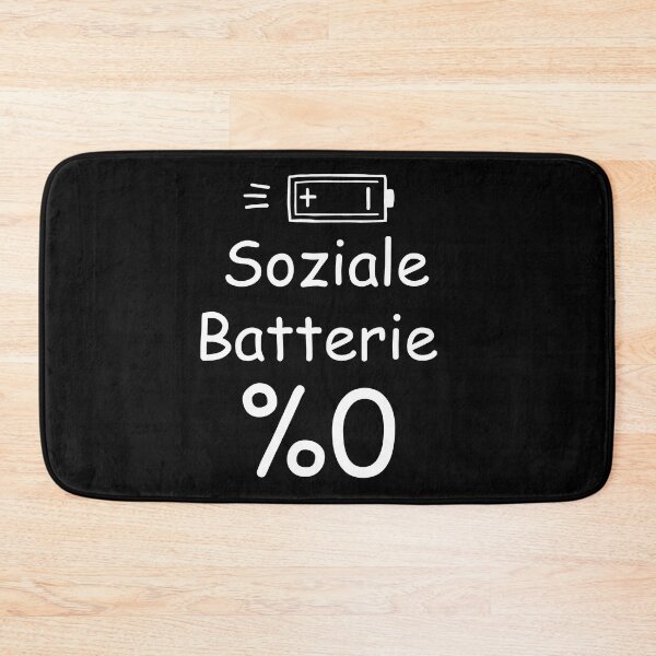 Artikelvorschau, Soziale Batterie 0% – Lustiger Spruch für Introvertierte Deutsch Design entworfen und verkauft von Oblivyum.