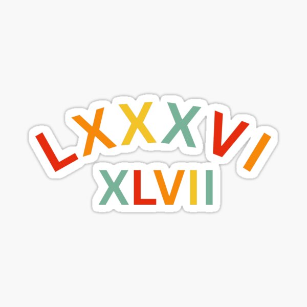 Item preview,  8647 Roman Numerals Retro designed and sold by Minimalismat.