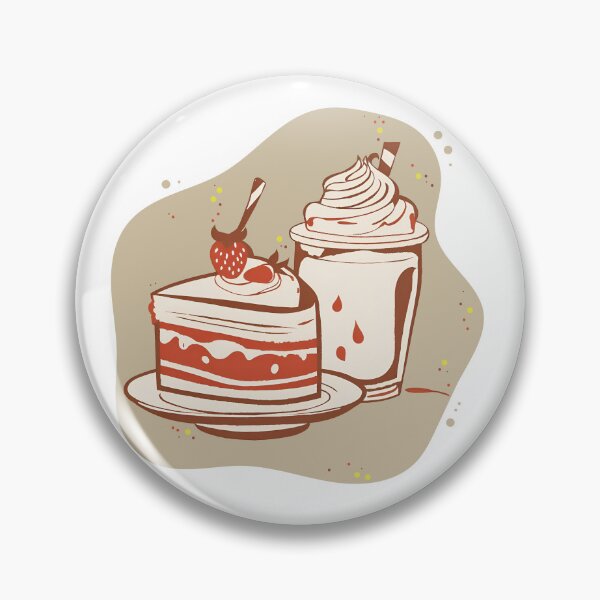 Artikelvorschau, Ein köstlicher Kuchen- und Milchshake-Snack entworfen und verkauft von PlushiSketch.