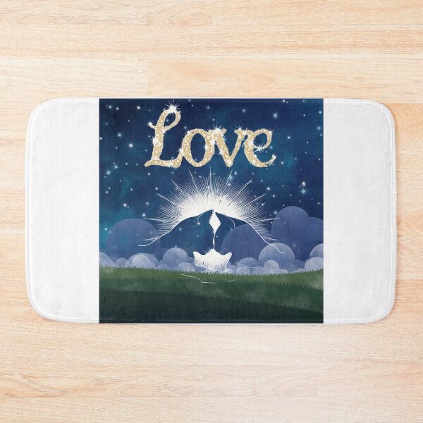 Item preview, Cat Love Under Starry Night Sky with "Love" Constellation designed and sold by Fredster1966.