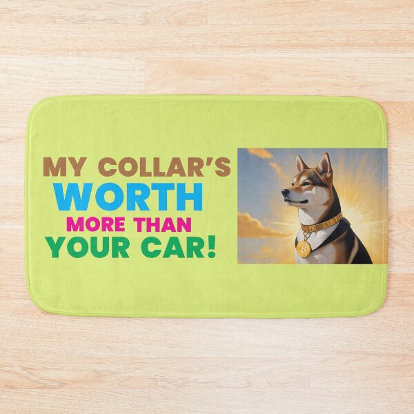 Item preview, Shiba Inu with Bitcoin Bling | Funny Crypto Dog Meme designed and sold by Zini-ArtStudio.