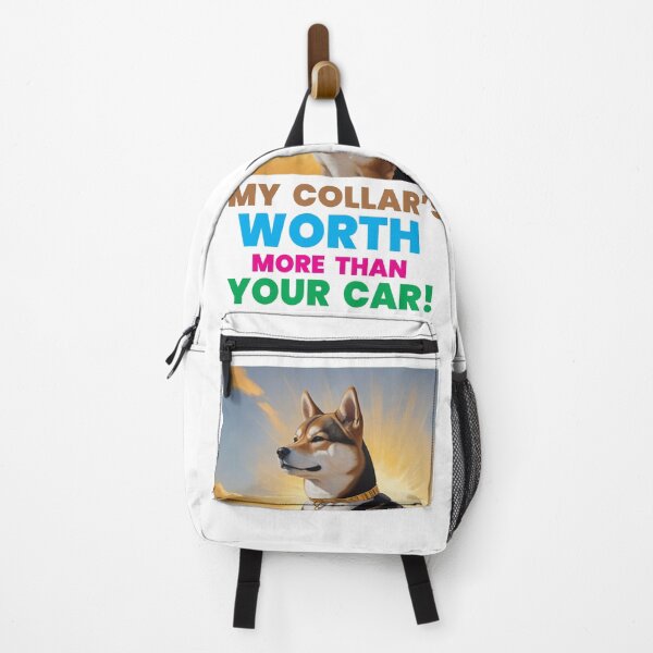 Item preview, Shiba Inu with Bitcoin Bling | Funny Crypto Dog Meme designed and sold by Zini-ArtStudio.