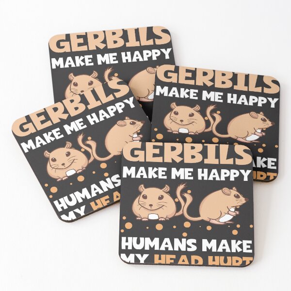 Item preview, Gerbils Make Me Happy Humans Make My Head Hurt designed and sold by Shellbelle44.