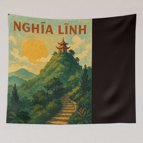Item preview, Temple on Nghĩa Linh Phu Tho designed and sold by Places On Earth.