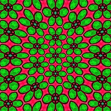 Artwork thumbnail, Cute Abstract Flowers Pattern by Patternflower