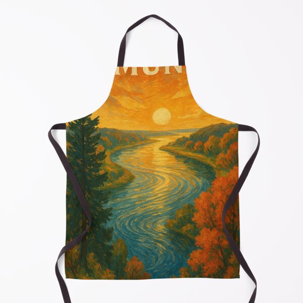 Item preview, Golden Sunset Over Lithuania’s Nemunas River designed and sold by Places On Earth.