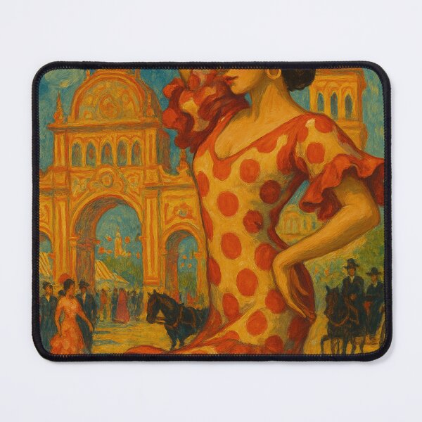 Item preview, Traditional Feria de Abril Scene in Seville with Flamenco and Lanterns designed and sold by Aryabek.