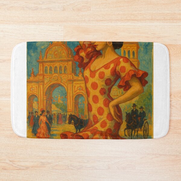 Item preview, Traditional Feria de Abril Scene in Seville with Flamenco and Lanterns designed and sold by Aryabek.