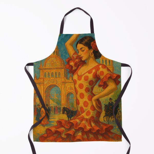 Item preview, Traditional Feria de Abril Scene in Seville with Flamenco and Lanterns designed and sold by Aryabek.