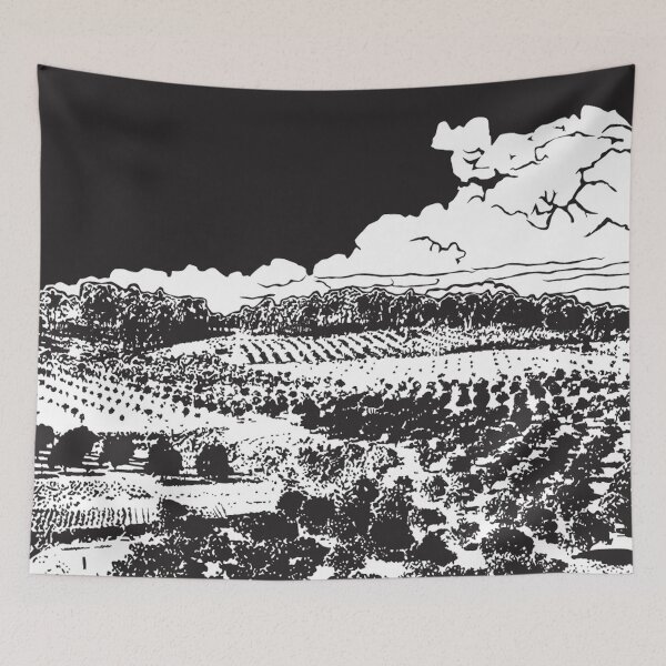 Item preview, Orange Orchard Lino Print designed and sold by ASKEW GRAPHICS.