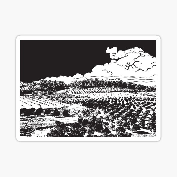 Item preview, Orange Orchard Lino Print designed and sold by ASKEW GRAPHICS.