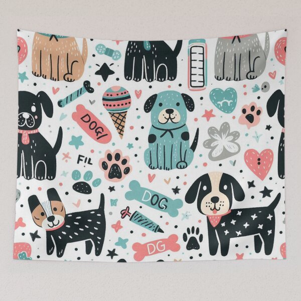 Item preview, Puppy Play, Pattern All Day designed and sold by Vanich-Panich.