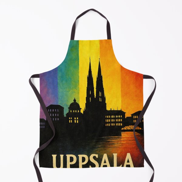 Item preview, Uppsala Skyline with Rainbow Pride Colors designed and sold by Aryabek.