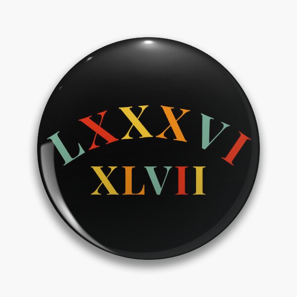 Item preview, 8647 Roman Numerals Retro designed and sold by Minimalismat.