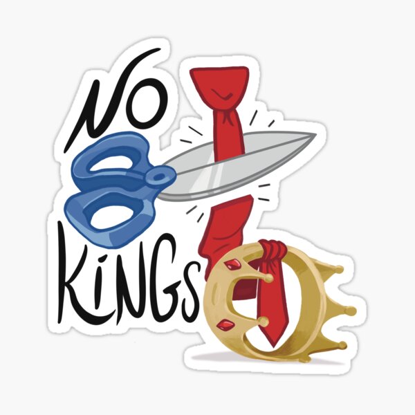 No Kings Crown Sticker