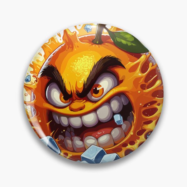 Item preview, Orange Crush - A big evil orange among ice cubes designed and sold by SplashPixel.