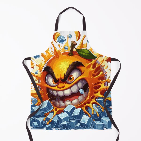 Item preview, Orange Crush - A big evil orange among ice cubes designed and sold by SplashPixel.