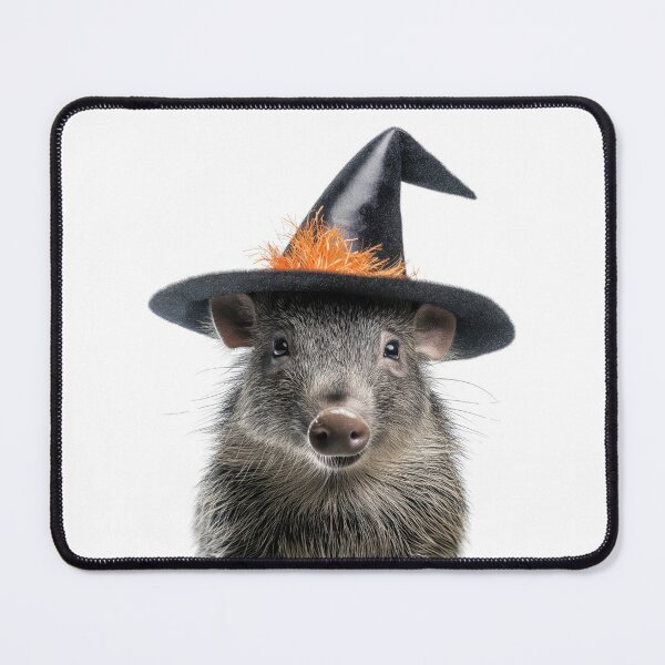 Item preview, Peccary Wearing Halloween Witch Hat designed and sold by LazyOwlStore.