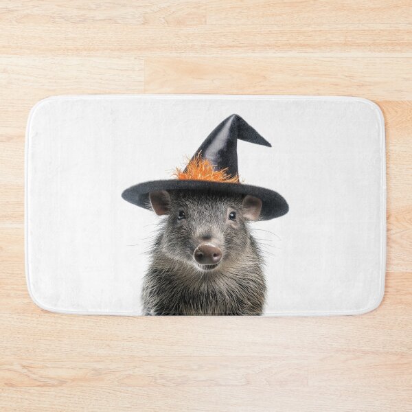 Item preview, Peccary Wearing Halloween Witch Hat designed and sold by LazyOwlStore.