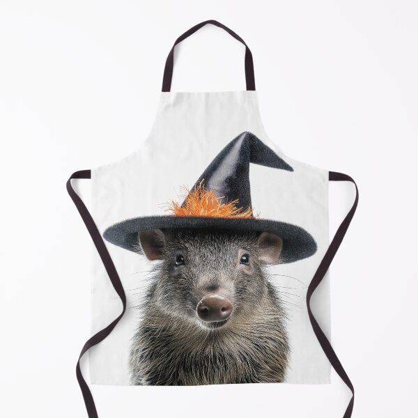 Item preview, Peccary Wearing Halloween Witch Hat designed and sold by LazyOwlStore.