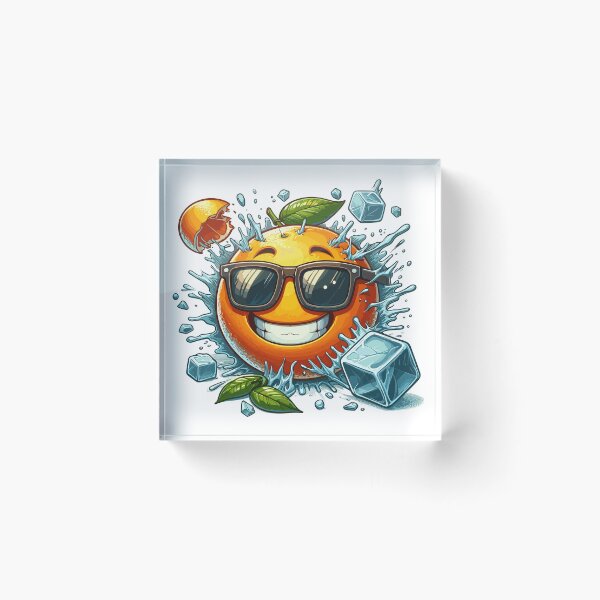Item preview, Orange crush - A juicy, cheerful orange wearing sunglasses designed and sold by SplashPixel.