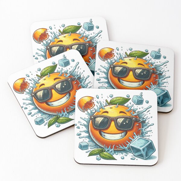 Item preview, Orange crush - A juicy, cheerful orange wearing sunglasses designed and sold by SplashPixel.