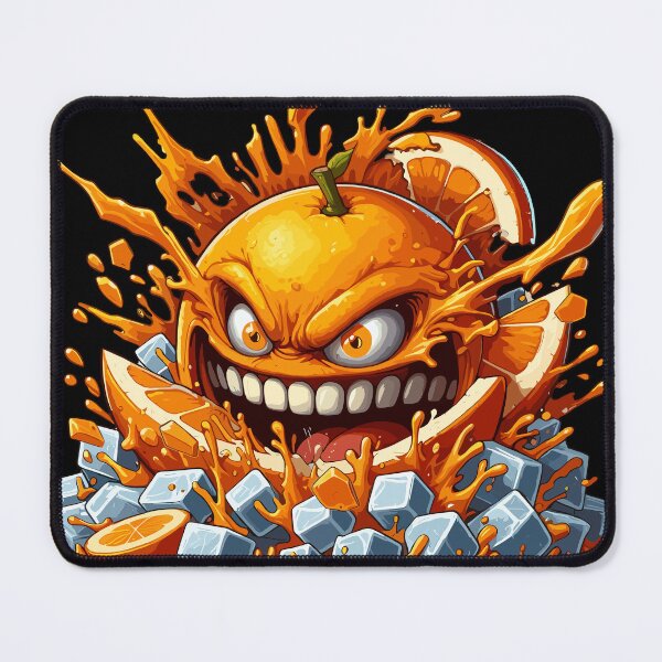 Item preview, Orange Crush - A big evil orange among ice cubes designed and sold by SplashPixel.