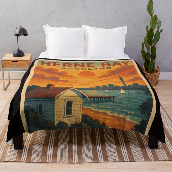 Item preview, Herne Bay Sunset with View of Auckland Skyline designed and sold by Aryabek.