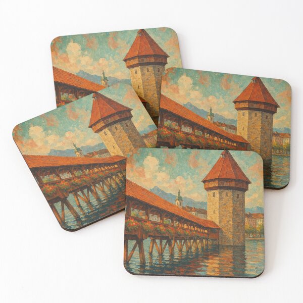 Item preview, Chapel Bridge and Historic Water Tower, Lucerne designed and sold by Aryabek.