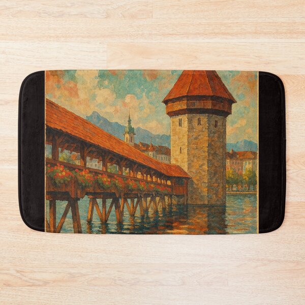 Item preview, Chapel Bridge and Historic Water Tower, Lucerne designed and sold by Aryabek.