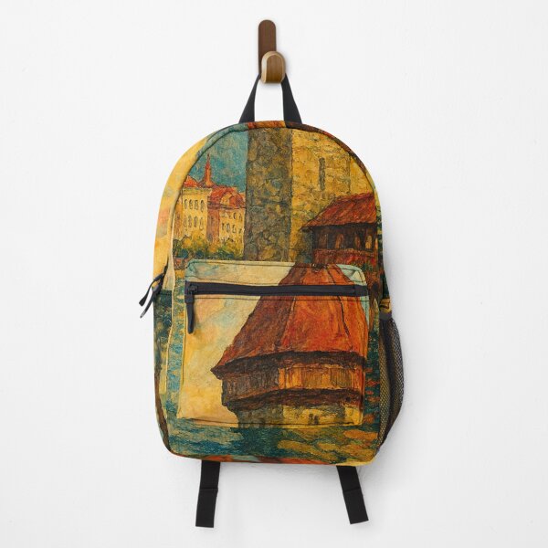 Item preview, Chapel Bridge and Water Tower at Sunset, Lucerne designed and sold by Aryabek.