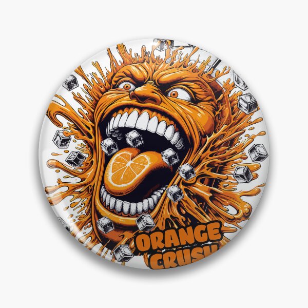Item preview, Orange Crush - screaming, exaggerated orange face designed and sold by SplashPixel.