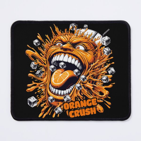 Item preview, Orange Crush - screaming, exaggerated orange face designed and sold by SplashPixel.