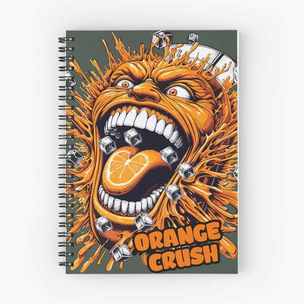 Item preview, Orange Crush - screaming, exaggerated orange face designed and sold by SplashPixel.