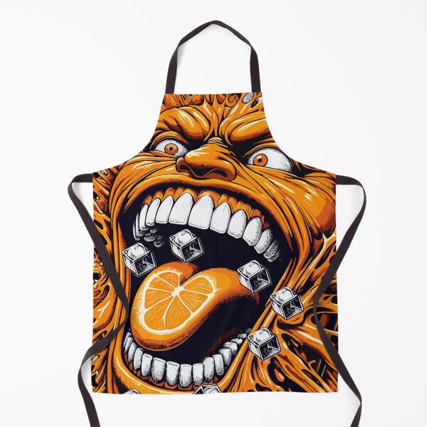 Item preview, Orange Crush - screaming, exaggerated orange face designed and sold by SplashPixel.