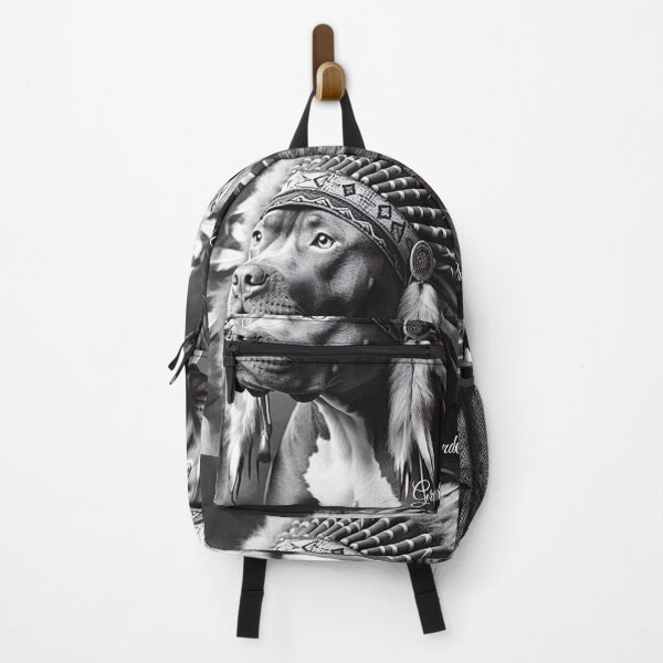 Item preview, Warrior Spirit | American Bully in Headdress (Black & White) designed and sold by Grind&Prosper .