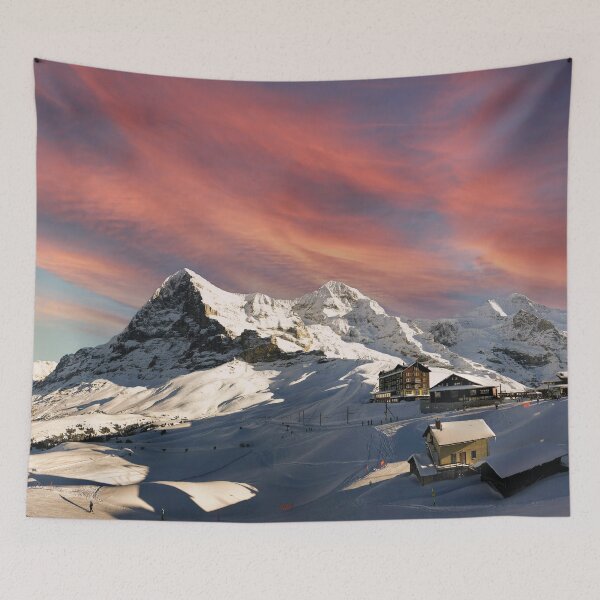 Item preview, Mountain panorama Kleine Scheidegg, Eiger North Face designed and sold by Mauswohn.
