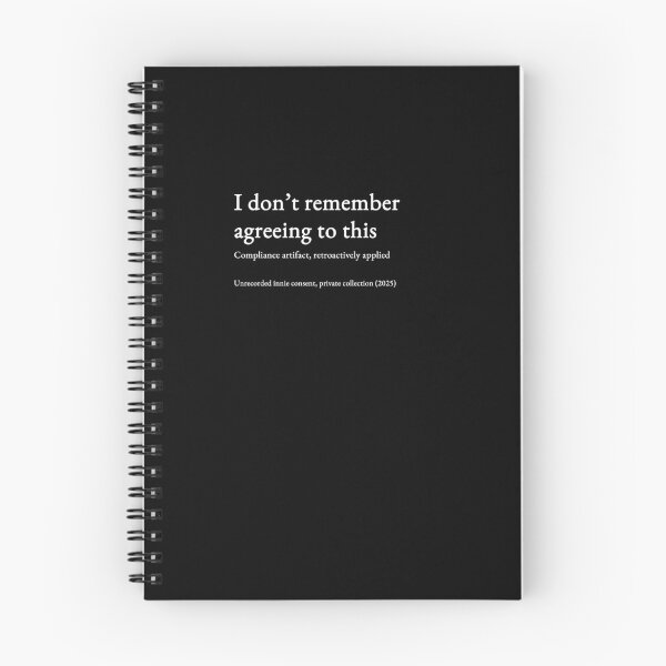 Item preview, I don’t remember agreeing to this - white type #14 designed and sold by loeeriestudio.