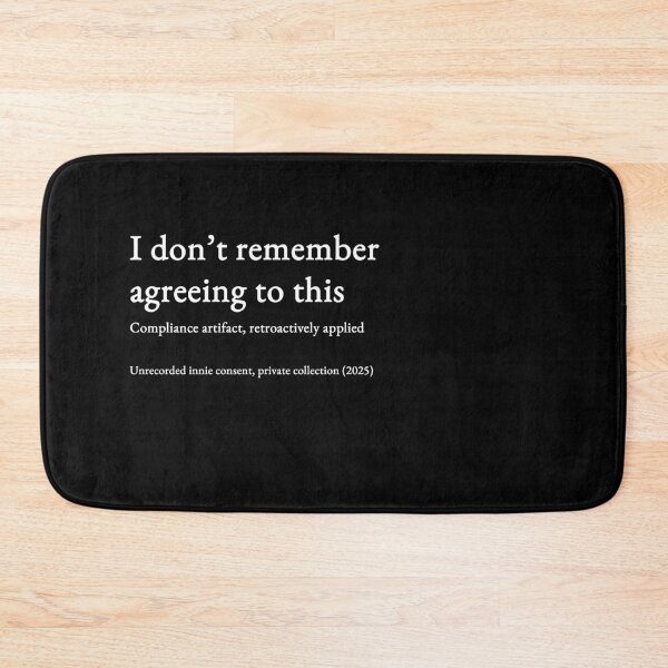 Item preview, I don’t remember agreeing to this - white type #14 designed and sold by loeeriestudio.