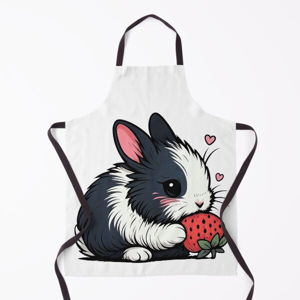 Item preview, Dutch Rabbit Eating a Strawberry designed and sold by PiggyWonka.