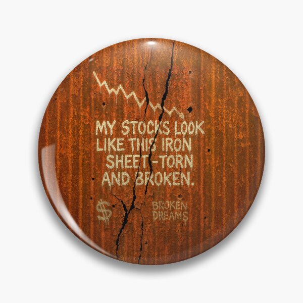 Item preview, My Stocks Look Like This Torn Rusted Iron Sheet designed and sold by Michael van der Hoorn.