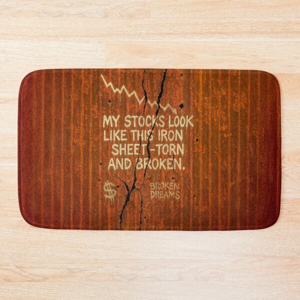 Item preview, My Stocks Look Like This Torn Rusted Iron Sheet designed and sold by Michael van der Hoorn.