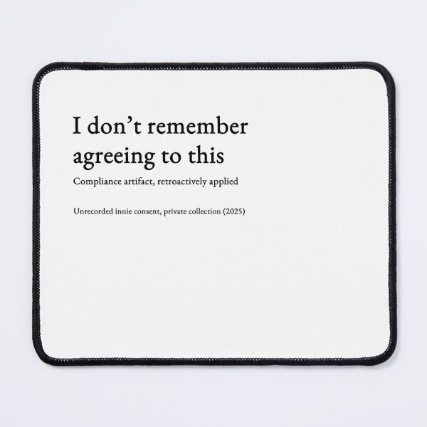 Item preview, I don’t remember agreeing to this - black type #14 designed and sold by loeeriestudio.
