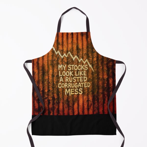 Item preview, My Stocks Look Like a Rusted Corrugated Mess – Graffiti Wall Art designed and sold by Michael van der Hoorn.