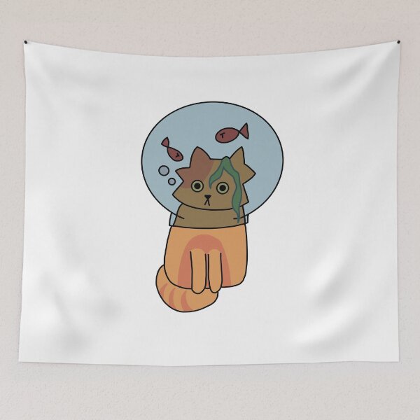 Item preview, Astrocat the cat, transparent background version designed and sold by Artelily.