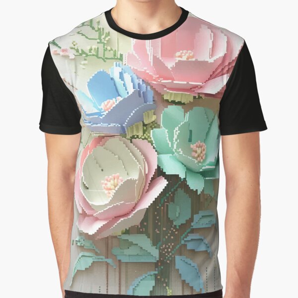 Aperçu de l'œuvre Jardin fleuri pastel — Art floral doux et fantastique créée et vendue par ajurnaya.