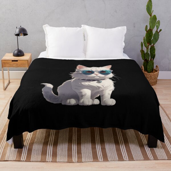 Item preview, Smart Cat Vibes – Cute Cat with Glasses Sticker designed and sold by Babayaa.