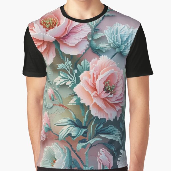 Aperçu de l'œuvre Jardin fleuri pastel — Art floral doux et fantastique créée et vendue par ajurnaya.