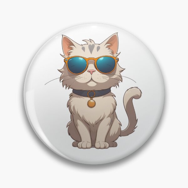 Item preview, Hipster Cat – Glasses & Chill Sticker designed and sold by Babayaa.